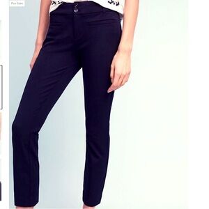 Anthropologie The Essential Slim Navy Trouser Pants, Business Casual, Skinny Leg